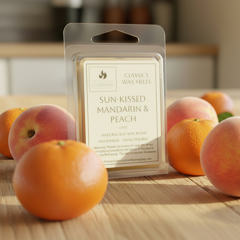 Sun-Kissed Mandarin & Peach Wax Melts Sun-Kissed Mandarin & Peach Wax Melts