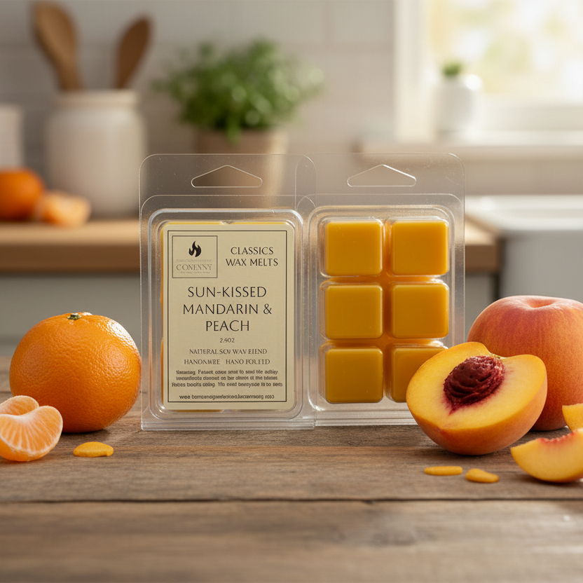 Sun-Kissed Mandarin & Peach Wax Melts Sun-Kissed Mandarin & Peach Wax Melts