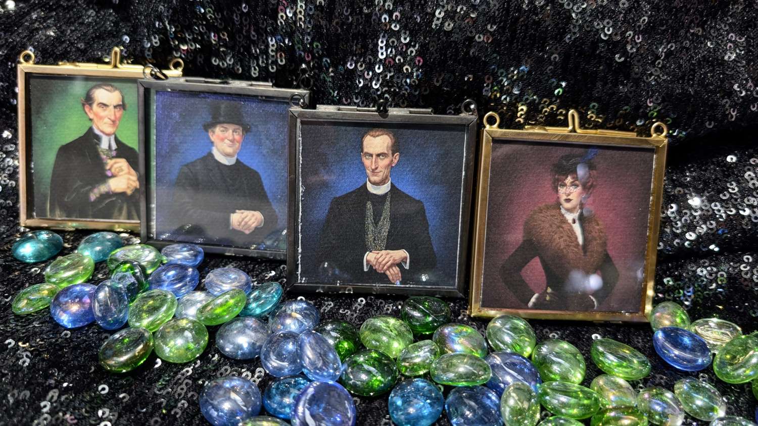 The Box of Delights inspired hanging decorations The Baddies Collection The Box of Delights inspired hanging decorations The Baddies Collection