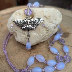 Opalite moth jewellery set