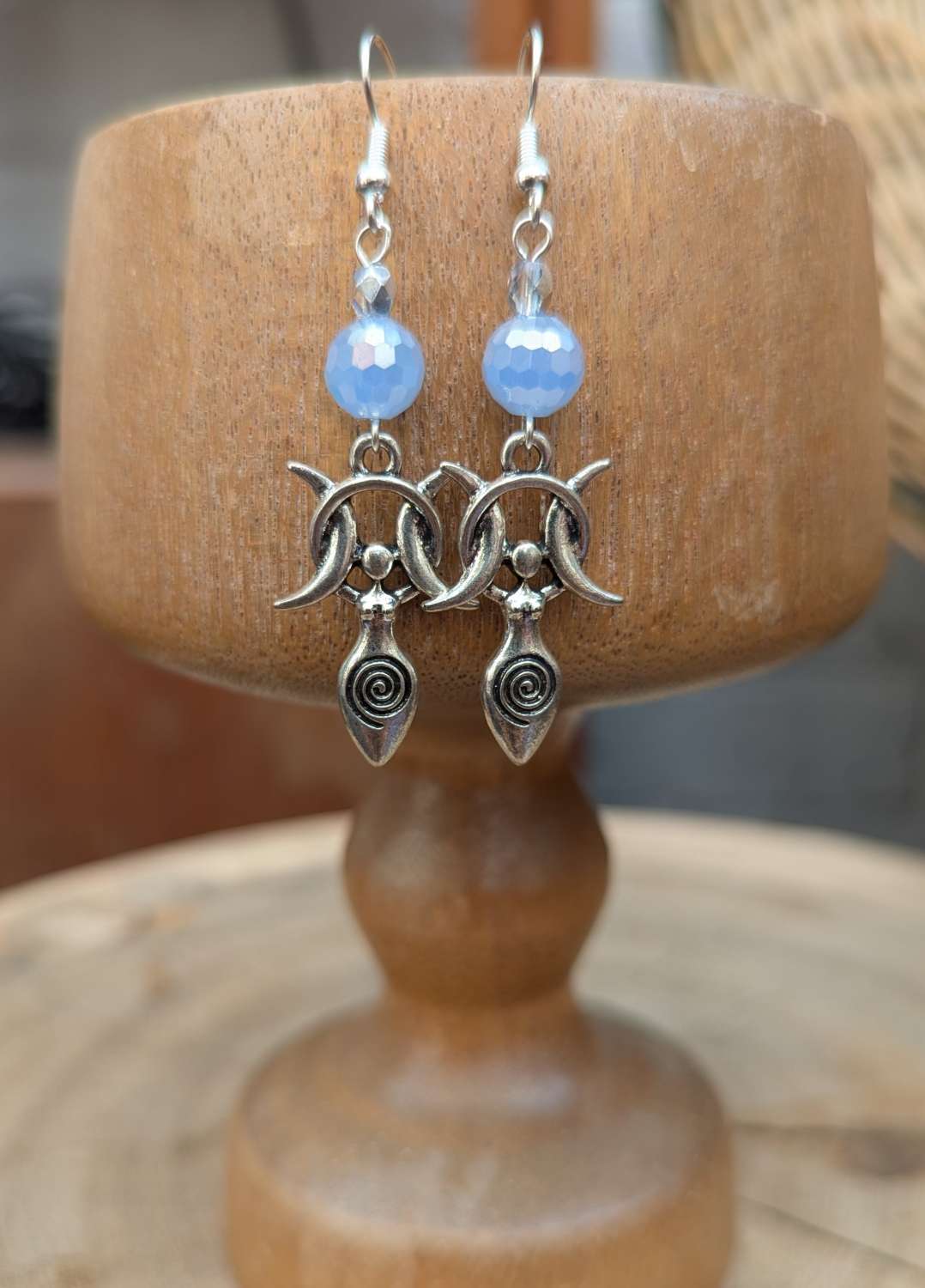 Goddess jewellery set - Blue Lace Agate Goddess jewellery set - Blue Lace Agate