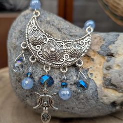 Goddess jewellery set - Blue Lace Agate 1 Goddess jewellery set - Blue Lace Agate 1