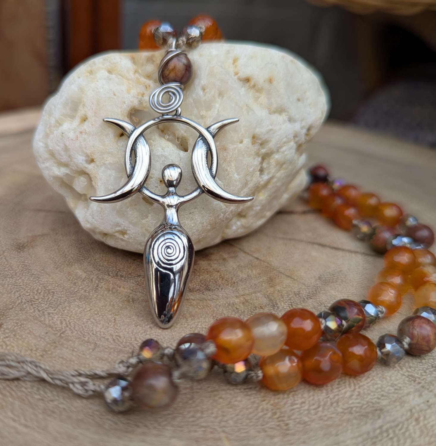 Goddess Jewellery set - Flourite Goddess Jewellery set - Flourite