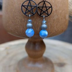 Pentagram jewellery set - Agate 2