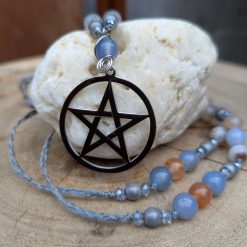 Pentagram jewellery set - Agate 1