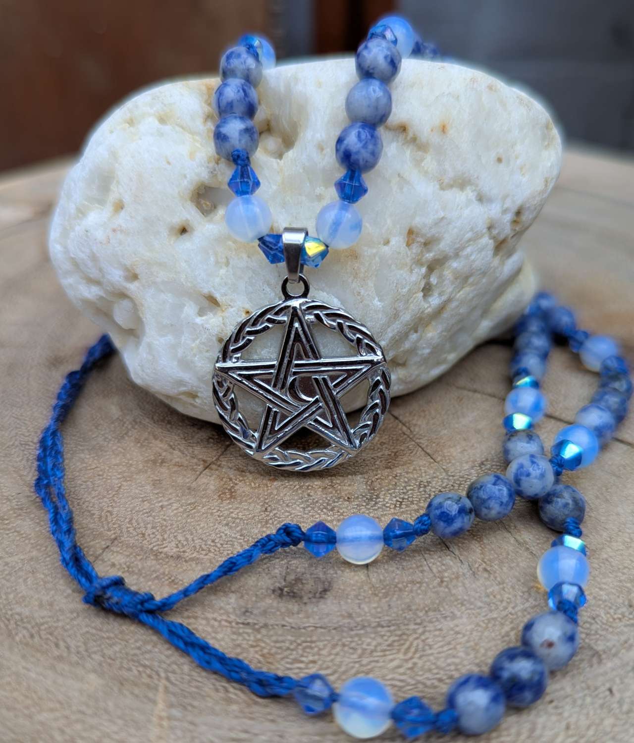 Pentagram Jewellery set - Sodalite Pentagram Jewellery set - Sodalite