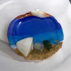Handmade resin seascape trinket dish/ ornament
