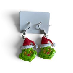 ✨ Handmade Grinch Christmas Earrings ✨