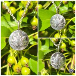 Pendant Only - Maple Leaf Sterling Silver Pendant