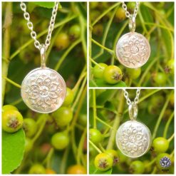 Pendant Only - Moissanite Medieval Flower Sterling Silver Pendant