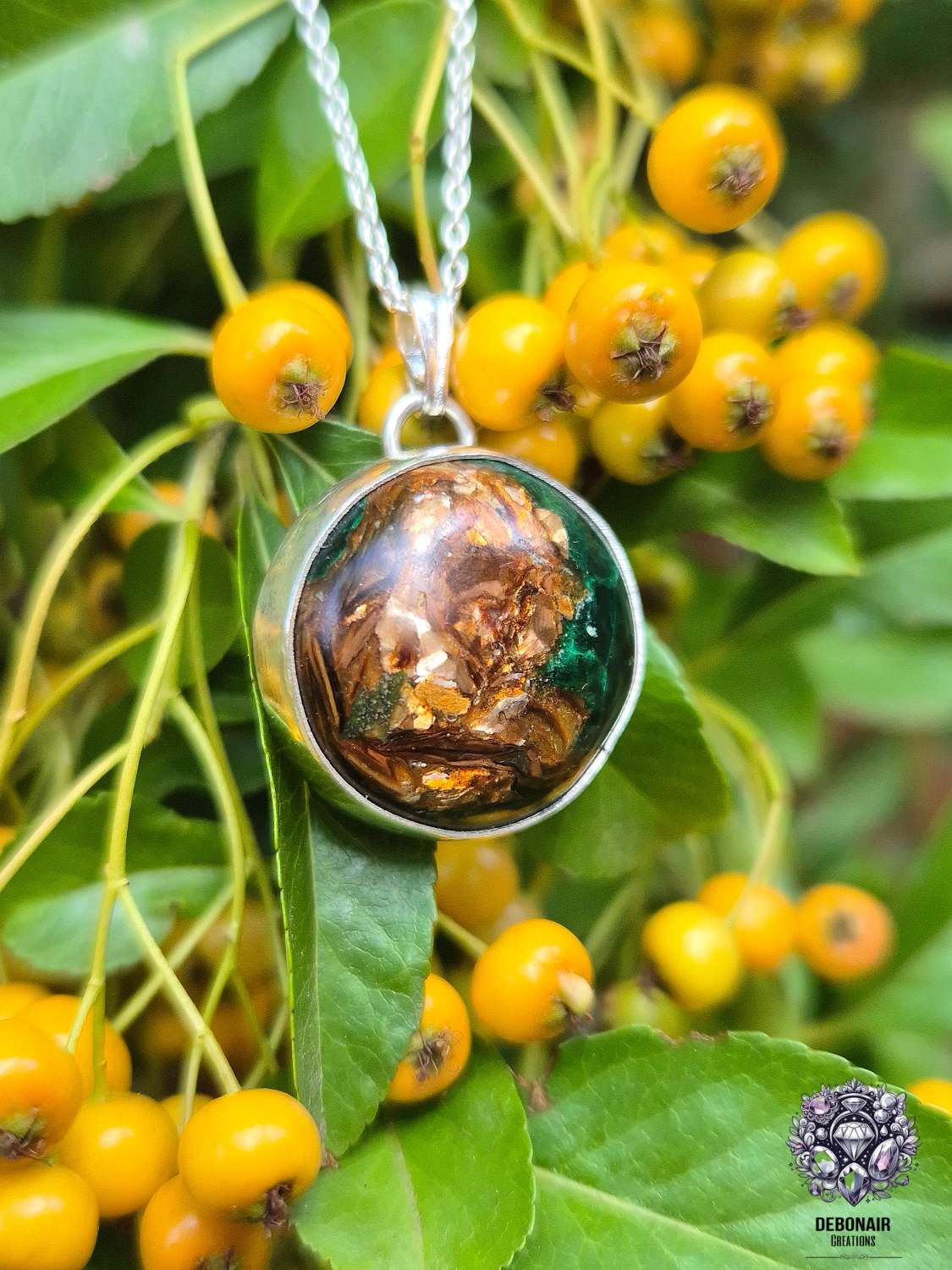 Pendant Only - Copper Bornite Sterling Silver Pendant Pendant Only - Copper Bornite Sterling Silver Pendant