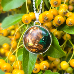 Pendant Only - Copper Bornite Sterling Silver Pendant 3 Pendant Only - Copper Bornite Sterling Silver Pendant 4