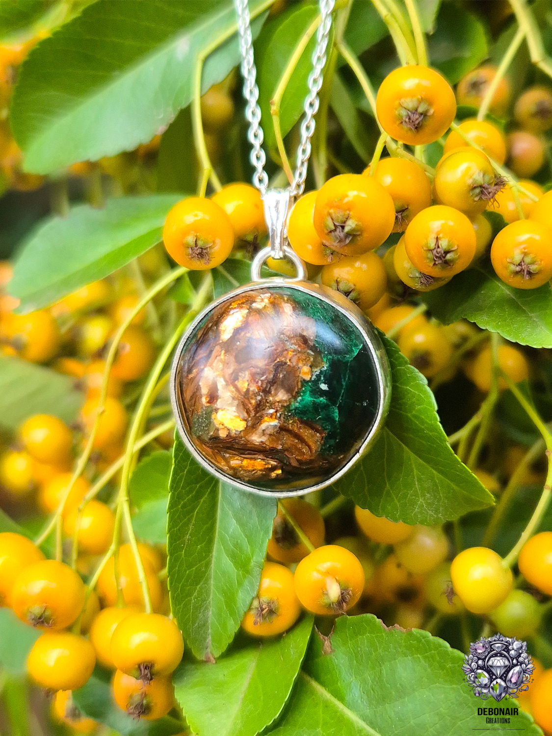 Pendant Only - Copper Bornite Sterling Silver Pendant Pendant Only - Copper Bornite Sterling Silver Pendant