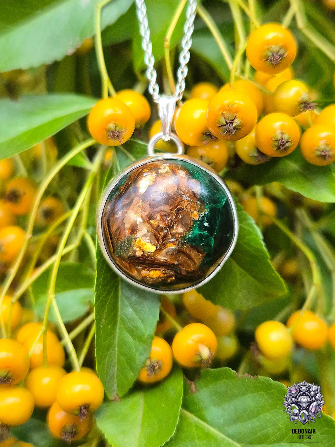 Pendant Only - Copper Bornite Sterling Silver Pendant Pendant Only - Copper Bornite Sterling Silver Pendant