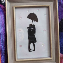 Rain Couple Papercutting