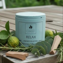 Relax Well-Being Scented Concrete Candle 10oz