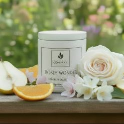 Rosy Wonder Scented Concrete Soy Candle