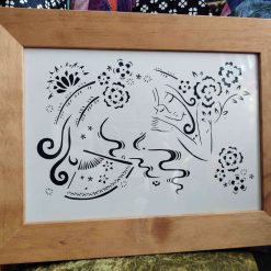 Sleeping Woman Papercutting