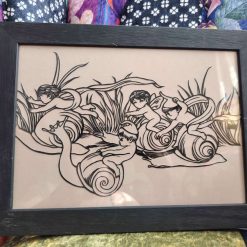 Snail Race Papercutting