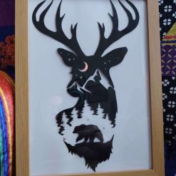 Stag Landscape Papercutting