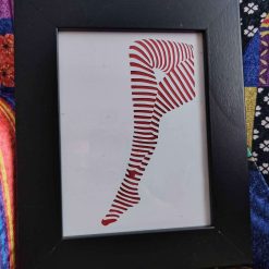 Striped Stockings Papercutting