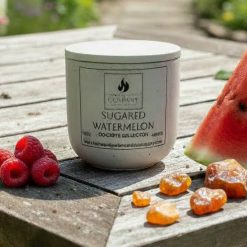 Sugared Watermelon Scented Concrete Candle 10oz