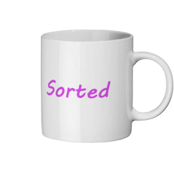 Sorted Coffee Mug - Purple and White 1