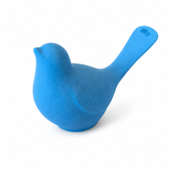 Bird Ornament, Blue Jesmonite Sculptural Design, Handmade Shelf Decor Gift 1 Bird Ornament, Blue Jesmonite Sculptural Design, Handmade Shelf Decor Gift 1