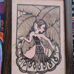 Dancing Lady Papercutting
