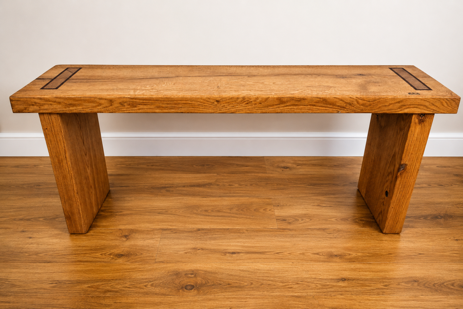 Reclaimed Solid Oak Mudroom Bench – Handmade Rustic Hallway Seat Reclaimed Solid Oak Mudroom Bench – Handmade Rustic Hallway Seat