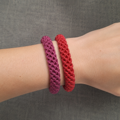 Handmade Crochet Bracelets. Set of two