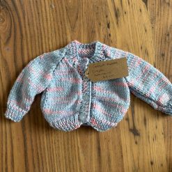 Hand knitted baby cardigan