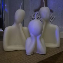'Pondering' 3 figure candle set