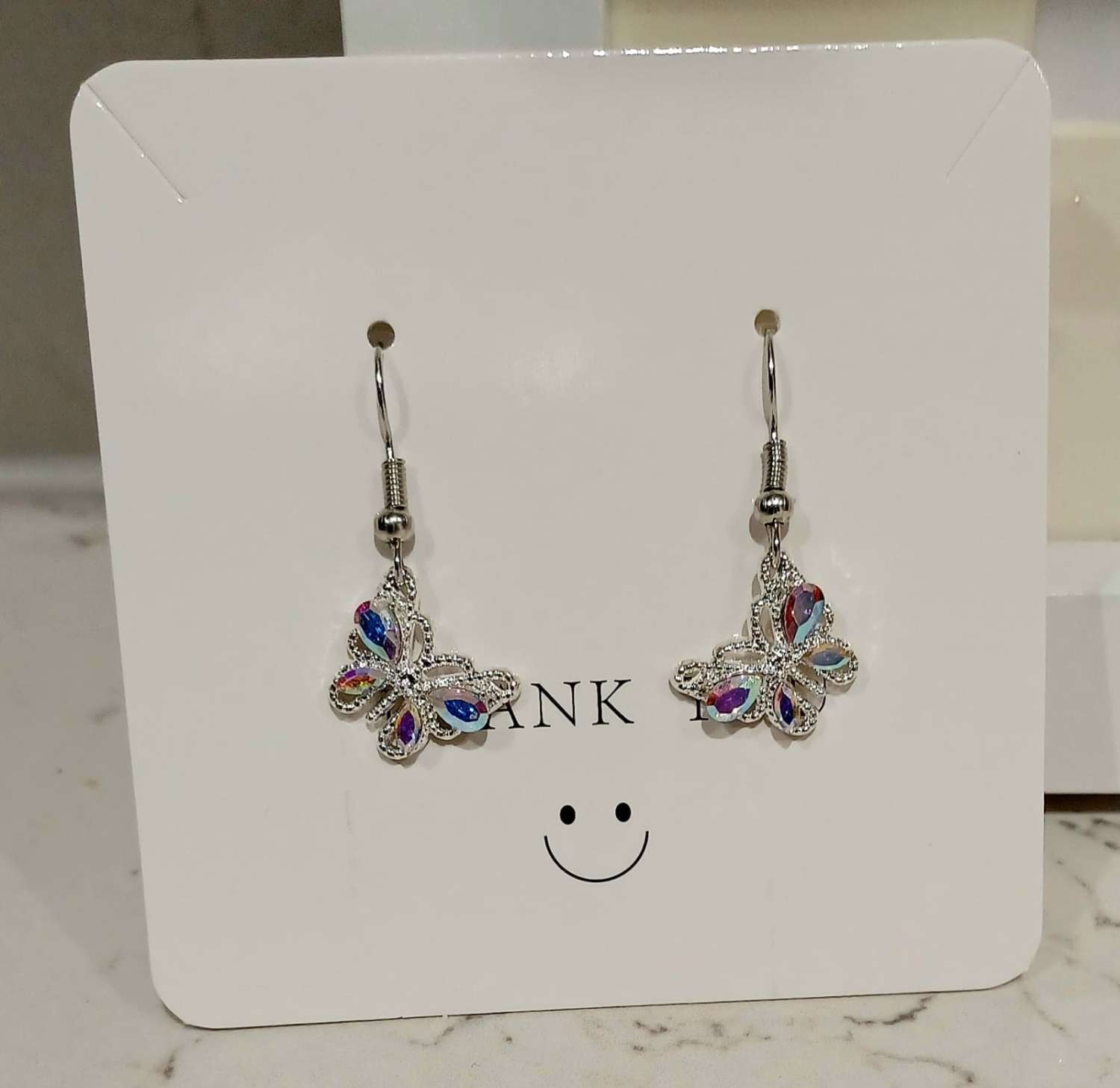 Handmade sparkling Butterfly earrings Handmade sparkling Butterfly earrings