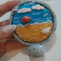 Polymer clay seaside turtle 1 Polymer clay seaside turtle 1