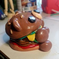 Polymer clay burger bear 3