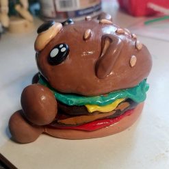 Polymer clay burger bear 1
