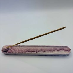Incense Holder, Merlot Marble Jesmonite, Minimalist Handcrafted Stick Holder 2 Incense Holder, Merlot Marble Jesmonite, Minimalist Handcrafted Stick Holder 2