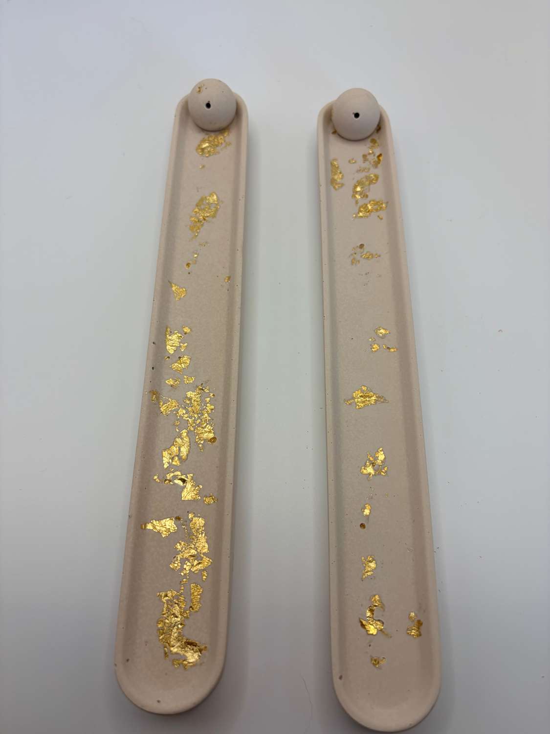 Incense Holder, Stone & Gold Leaf Jesmonite, Minimalist Handcrafted Stick Holder Incense Holder, Stone & Gold Leaf Jesmonite, Minimalist Handcrafted Stick Holder