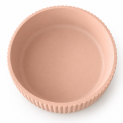 Ribbed Bowl, Dusky Pink Jesmonite Fluted Statement Piece, Sculptural Centrepiece Decor 2 Ribbed Bowl, Dusky Pink Jesmonite Fluted Statement Piece, Sculptural Centrepiece Decor 2