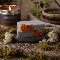 Soap Bar, Siabann Haar & Moss Sea Salt, Handmade Natural Vegan Gift