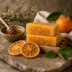 Soap Bar, Siabann Scottish Honey Mandarin, Handmade Natural Vegan Gift