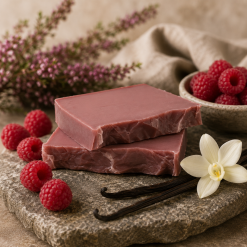Soap Bar, Siabann Scottish Raspberry Vanilla, Handmade Natural Vegan Gift