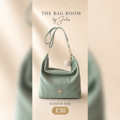 Mint Corduroy Slouch Bag