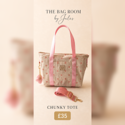 Pink Chunky Tote Bag