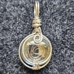 Glass and Wire Pendant