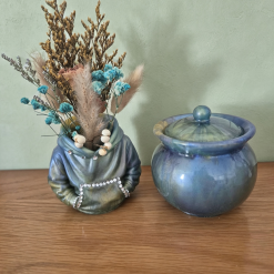 Hoodie planter with matching pot