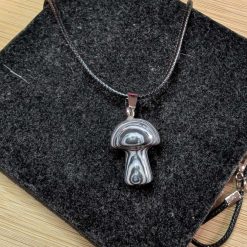 Crystal mushroom necklace