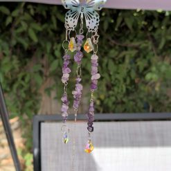 Amethyst Butterfly sun catcher