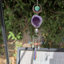 Amethyst chip sun catcher